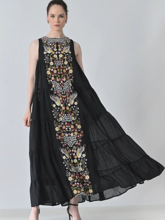 Anthropologie Dresses & Skirts - NWT Anthropologie Samant Chauhan Jacaranda Tiered Maxi Dress 10